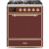 Ilve Majestic II Collection UM30DQNE3BUGLP - 30 Inch Freestanding Dual Fuel Range in Front View