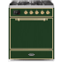 Ilve Majestic II Collection UM30DQNE3EGGLP - 30 Inch Freestanding Dual Fuel Range in Front View