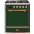 Ilve Majestic II Collection UM30DQNE3EGPLP - 30 Inch Freestanding Dual Fuel Range in Front View