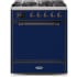 Ilve Majestic II Collection UM30DQNE3MBBLP - 30 Inch Freestanding Dual Fuel Range in Front View