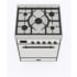 Ilve Majestic II Collection UM30DQNE3RAB - 30 Inch Freestanding Dual Fuel Range in Front View