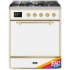 Ilve Majestic II Collection UM30DQNE3RAGLP - 30 Inch Freestanding Dual Fuel Range in Front View