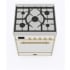 Ilve Majestic II Collection UM30DQNE3RAGLP - 30 Inch Freestanding Dual Fuel Range in Top View
