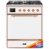 Ilve Majestic II Collection UM30DQNE3RAP - 30 Inch Freestanding Dual Fuel Range in Front View