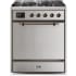 Ilve Majestic II Collection UM30DQNE3SSBLP - 30 Inch Freestanding Dual Fuel Range in Front View