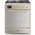 Ilve Majestic II Collection UM30DQNE3SSG - 30 Inch Freestanding Dual Fuel Range in Front View