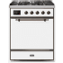 Ilve Majestic II Collection UM30DQNE3WHB - 30 Inch Freestanding Dual Fuel Range in Front View