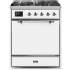 Ilve Majestic II Collection UM30DQNE3WHC - 30 Inch Freestanding Dual Fuel Range in Front View