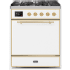 Ilve Majestic II Collection UM30DQNE3WHG - 30 Inch Freestanding Dual Fuel Range in Front View