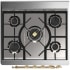 Ilve Majestic III Collection UM30QNR3RAGLP - 30 inch Dual Fuel Range with 5 Black Brass Burners