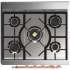 Ilve Majestic III Collection UM30QNR3RAP - 30 inch Dual Fuel Range with 5 Black Brass Burners