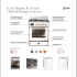 Ilve Majestic III Collection UM30QNR3RAPLP - 30 inch Dual Fuel Range with 5 Black Brass Burners