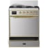 Ilve Majestic III Collection UM30QNR3SSG - 30 Inch Freestanding Dual Fuel Range