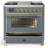 Ilve Majestic III Collection UM36FNR3BGG - Majestic III 36 inch Dual Fuel Range