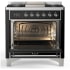 Ilve Majestic III Collection UM36FNR3BKC - Majestic III 36 inch Dual Fuel Range