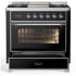 Ilve Majestic III Collection UM36FNR3BKC - Majestic III 36 inch Dual Fuel Range