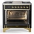 Ilve Majestic III Collection UM36FNR3BKG - Majestic III 36 inch Dual Fuel Range