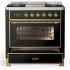 Ilve Majestic III Collection UM36FNR3BKGLP - Majestic III 36 inch Dual Fuel Range