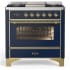 Ilve Majestic III Collection UM36FNR3MBG - Majestic III 36 inch Dual Fuel Range