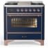 Ilve Majestic III Collection UM36FNR3MBPLP - Majestic III 36 inch Dual Fuel Range