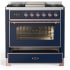 Ilve Majestic III Collection UM36FNR3MBPLP - Majestic III 36 inch Dual Fuel Range