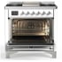 Ilve Majestic III Collection UM36FNR3RAC - Majestic III 36 inch Dual Fuel Range