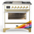 Ilve Majestic III Collection UM36FNR3RAGLP - Majestic III 36 inch Dual Fuel Range