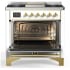 Ilve Majestic III Collection UM36FNR3RAGLP - Majestic III 36 inch Dual Fuel Range