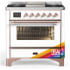 Ilve Majestic III Collection UM36FNR3RAPLP - Majestic III 36 inch Dual Fuel Range