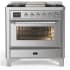 Ilve Majestic III Collection UM36FNR3SSCLP - Majestic III 36 inch Dual Fuel Range