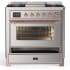 Ilve Majestic III Collection UM36FNR3SSPLP - Majestic III 36 inch Dual Fuel Range