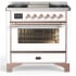 Ilve Majestic III Collection UM36FNR3WHPLP - Majestic III 36 inch Dual Fuel Range