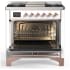 Ilve Majestic III Collection UM36FNR3WHPLP - Majestic III 36 inch Dual Fuel Range