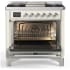 Ilve Majestic III Collection UM36FQNR3AWCLP - Majestic III 36 inch Dual Fuel Range