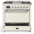 Ilve Majestic III Collection UM36FQNR3AWCLP - Majestic III 36 inch Dual Fuel Range