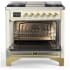 Ilve Majestic III Collection UM36FQNR3AWG - Majestic III 36 inch Dual Fuel Range