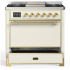 Ilve Majestic III Collection UM36FQNR3AWGLP - Majestic III 36 inch Dual Fuel Range