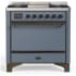 Ilve Majestic III Collection UM36FQNR3BGBLP - Majestic III 36 inch Dual Fuel Range