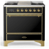 Ilve Majestic III Collection UM36FQNR3BKG - Majestic III 36 inch Dual Fuel Range