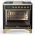 Ilve Majestic III Collection UM36FQNR3BKGLP - Majestic III 36 inch Dual Fuel Range
