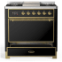 Ilve Majestic III Collection UM36FQNR3BKGLP - Majestic III 36 inch Dual Fuel Range
