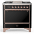 Ilve Majestic III Collection UM36FQNR3BKPLP - Majestic III 36 inch Dual Fuel Range