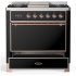Ilve Majestic III Collection UM36FQNR3BKPLP - Majestic III 36 inch Dual Fuel Range