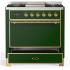 Ilve Majestic III Collection UM36FQNR3EGGLP - Majestic III 36 inch Dual Fuel Range