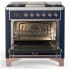 Ilve Majestic III Collection UM36FQNR3MBP - Majestic III 36 inch Dual Fuel Range