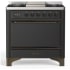 Ilve Majestic III Collection UM36FQNR3MGB - Majestic III 36 inch Dual Fuel Range