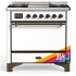Ilve Majestic III Collection UM36FQNR3RABLP - Majestic III 36 inch Dual Fuel Range