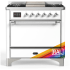 Ilve Majestic III Collection UM36FQNR3RAC - Majestic III 36 inch Dual Fuel Range
