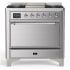 Ilve Majestic III Collection UM36FQNR3SSCLP - Majestic III 36 inch Dual Fuel Range