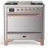 Ilve Majestic III Collection UM36FQNR3SSPLP - Majestic III 36 inch Dual Fuel Range